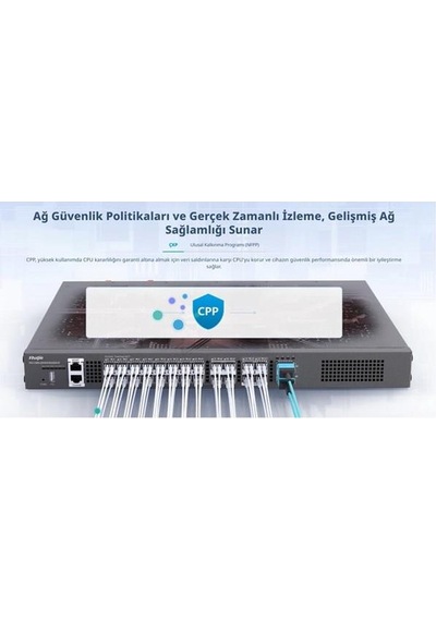 Ruıjıe Rg-cs86-20xs4vs2qxs-d 20-sfp+ 10gbe 4-sfp 10gbe 2-qsfp+ 40gbe Layer3 Yönetilebilir Swıtch