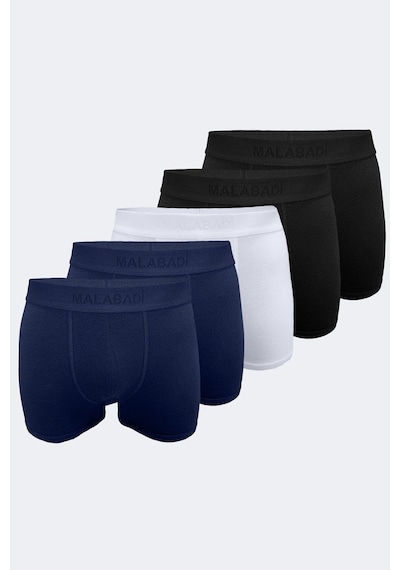 Malabadi Erkek Siyah Beyaz Lacivert 5 Li Paket Milan Modal Boxer Mb14 Siyah-beyaz-lacivert