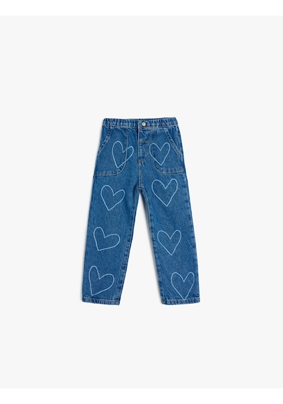 Koton Kalp Desenli Cep Detaylı Pamuklu Denim Pantolon Dark Indıgo 5smg40008ad Koyu İndigo Koton Kalp Desenli Cep Detaylı Pamuklu Denim Pantolon Dark Indıgo 5smg40008ad Koyu İndigo