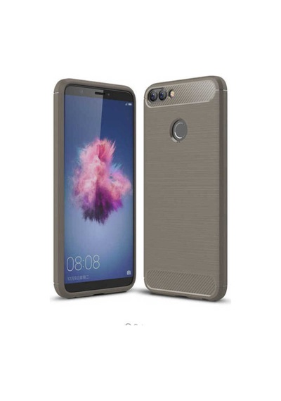 Huawei P Smart Kılıf Zore Room Silikon Kapak Gri
