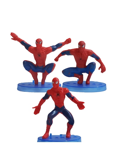 Spiderman - Örümcek Adam 5-7 Cm 7 Li Tam Set Oyuncak Figür Pasta Süsü Spider - Man