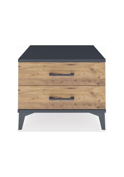 Hyperion Komodin 2 Çekmeceli 60x44x48 Antrasit-çam Antrasit