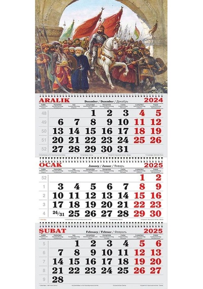 2026 Yılı Gemici Takvimi ---fatih'in İstanbul Fethi