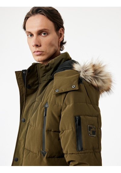 Koton Uzun Kollu Fermuarlı Cep Detaylı Slim Fit Suni Kürk Kapüşonlu Parka Yeşil 6wam00019hw Yeşil Koton Uzun Kollu Fermuarlı Cep Detaylı Slim Fit Suni Kürk Kapüşonlu Parka Yeşil 6wam00019hw Yeşil