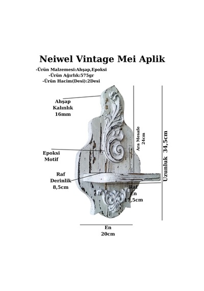Neiwel Vintage Mei Aplik