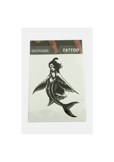Deniz - 496 - Kızı Tattoo Dövme - Spt-gld - Sticker Beyaz
