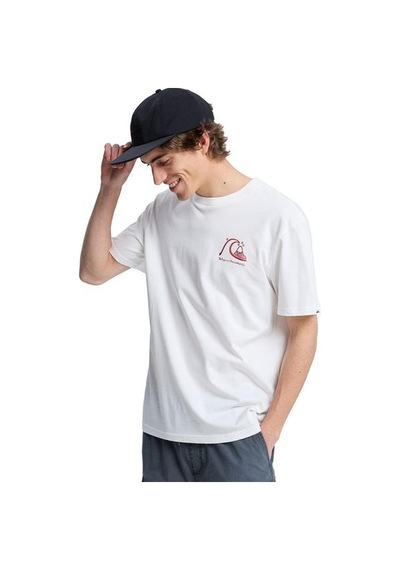 Quiksilver Evo Bs Erkek Beyaz Tişört