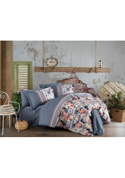 Kingsize Poplin Nev Arella Oranj Renkli