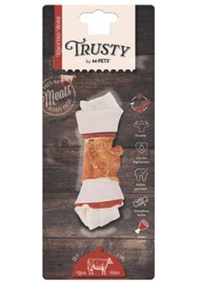 Trusty Extra Sığır Etli Düğümlü Kemik Köpek Ödülü 55 Gr 12,7 Cm
