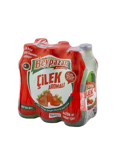 Beypazarı Doğal Maden Suyu Çilek Aromalı 6 x 200 ML