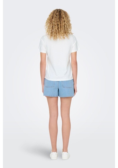 Only Jdypısa S/s Prınt Top Jrs Noos Beyaz