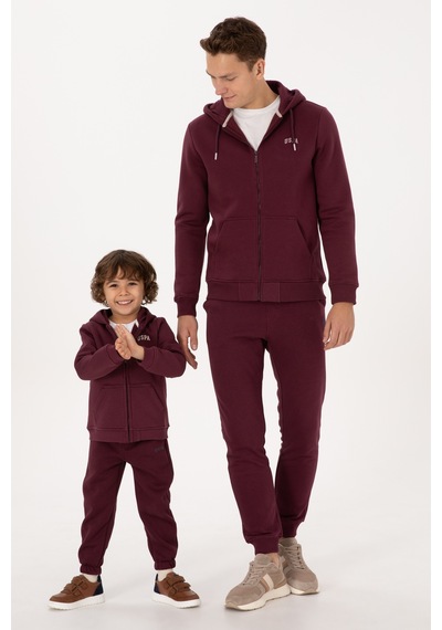 U.S. Polo Assn. Erkek Regular Fit Koyu Bordo Şardonlu Örme Hırka 50313755-VR177
