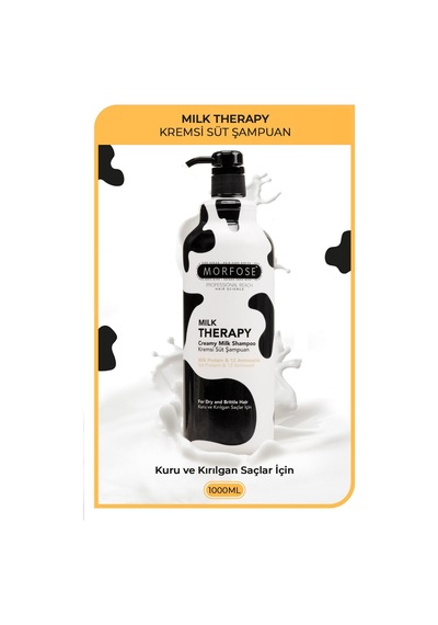 Morfose Milk Therapy Saç Bakım Şampuanı 1000 Ml - Besleyici, Koruyucu Etki