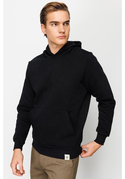 Igs İgs Erkek Siyah Standart Kapşonlu Sweatshirt Siyah
