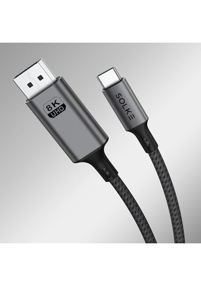 Usb-c To Displayport 1.4 Kablo 2 Metre 8k 60hz 4k 144hz 2k 240hz Type-c To Dp Monitör Kablosu Thunderbolt 5/4/3 Uyumlu