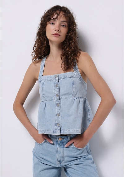 Colin's Colins Regular Fit Kadın Mavi Gömlek Cl1074986 Q1.v1 Dn44350 Denim