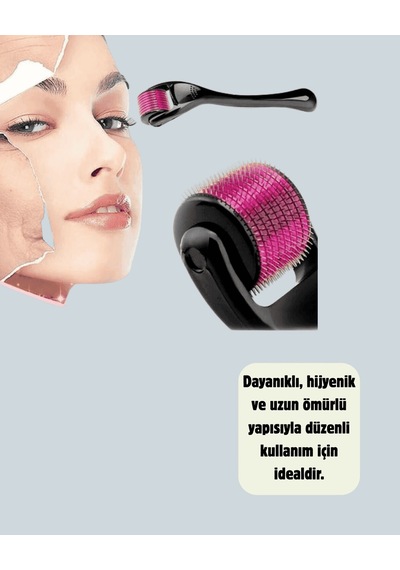 Dermaroller 1 Mm Titanyum 540 İğneli Yara Yanık İzleri İçin