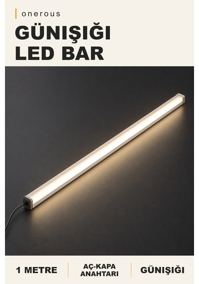 Onerous 1 M Günışığı Led Bar, Anahtarlı Onr-833607852 Beyaz