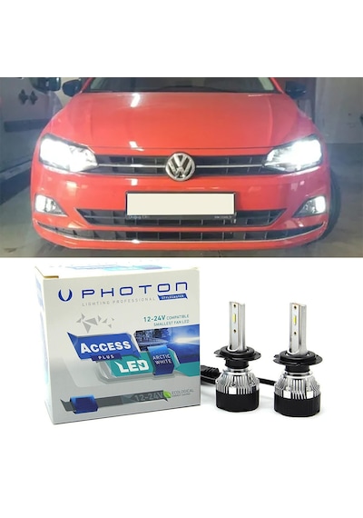Vw Polo Mk6 Led Xenon Uzun Far Ampulü H7 Access Yeni Seri Beyaz 2017+