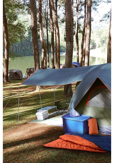Outdoor Mavi Kamp Uyku Tulumu Taşıma Çantalı 190x70cm Lacivert