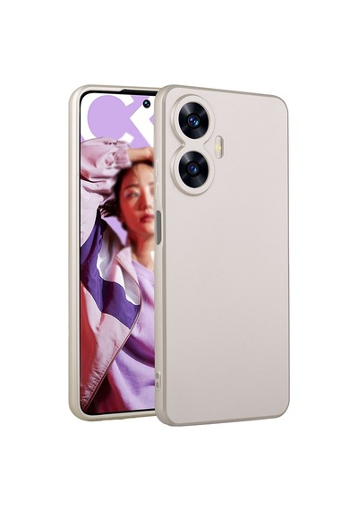 Zore Realme C55 Kılıf Nvth Premier Silikon Kapak - Gold