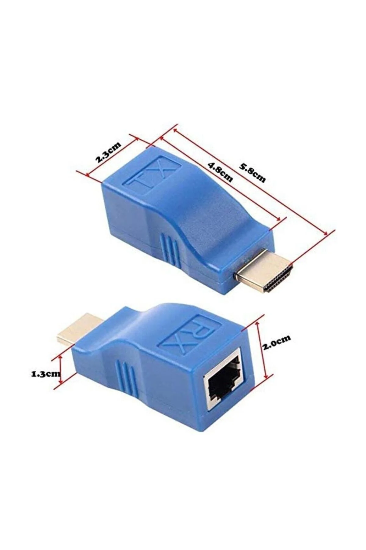 Hdmi Extender 4k 3d Rj45 Cat6 Ile 30m Hdmi Uzatıcı Ağ Lan Ethernet Adaptörü Full Hd Adaptör