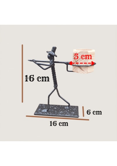 Dekoratif Metal Figür Sukulent Saksı Tutucu SPH005