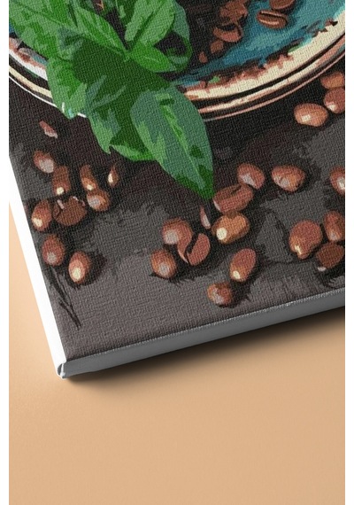 Webstyle Sayılarla Boyama Seti Kasnaklı Mavi Fincanlar 60x75 Cm