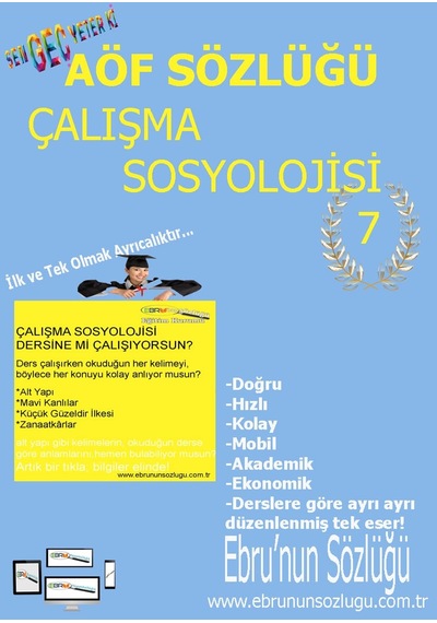AÖF İİBF Ebrunun Sözlüğü Çalışma Sosyolojisi E- Sözlük