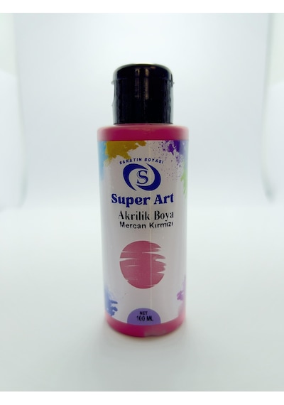 Superart Akrilik Boya Mercan Kırmızı Mercan Kırmızı