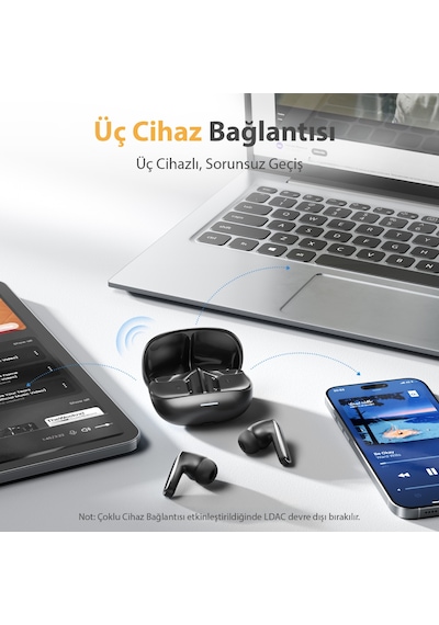 Melobuds N65QCY Bluetooth 6.0 Kulak İçi Kulaklık