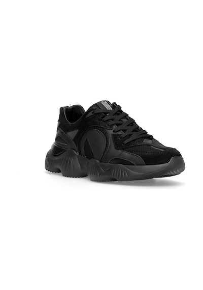 Marcomen 152-23291 Erkek Hakiki Deri Klasik Sneaker Siyah