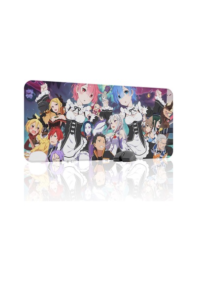 Re Zero Kaymaz Dikişli Kauçuk Oyuncu Mousepad V4 - 90x40 Xxl Gaming Mouse Pad Fare Altlığı
