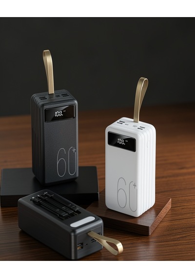 Powerbank 60.000 Mah Dijital Göstergeli 4 Portlu Ucz60000powerbank2 Çok Renkli