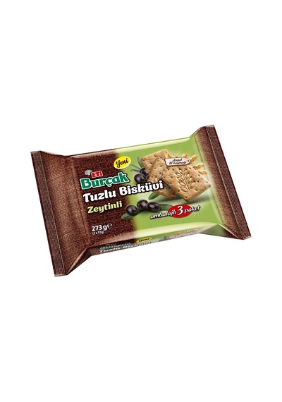 Eti Burçak 273 Gr Zeytinli Ve Çörek Otlu Tuzlu Bisküvi 6 Lı Karma Paket