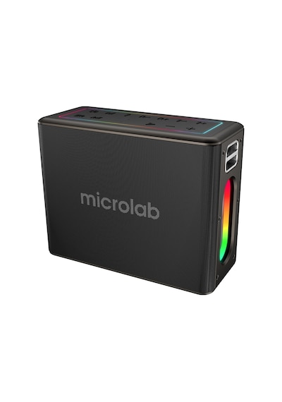 Mıcrolab M60 Vega, 100w, Taşınabilir, Bt/usb/aux/tf/type-c, Rgb Işıklı, 15000mah Batarya, 2adet Mikrofon, Karaoke/parti, Bluetooth Speaker,