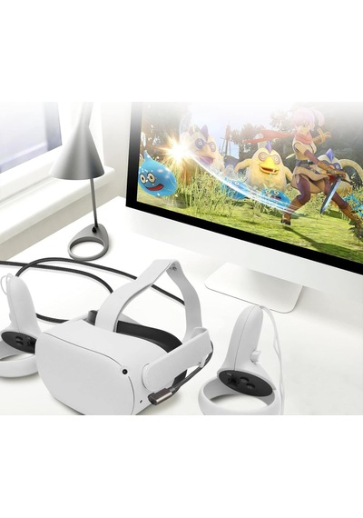 Oculus Quest İle Uyumlu Link Kablosu 6mt, 5gbps Usb Hızlı Veri Aktarımı, Hızlı Şarj Usb-c, Quest 2 Uyumlu Type C To Type C