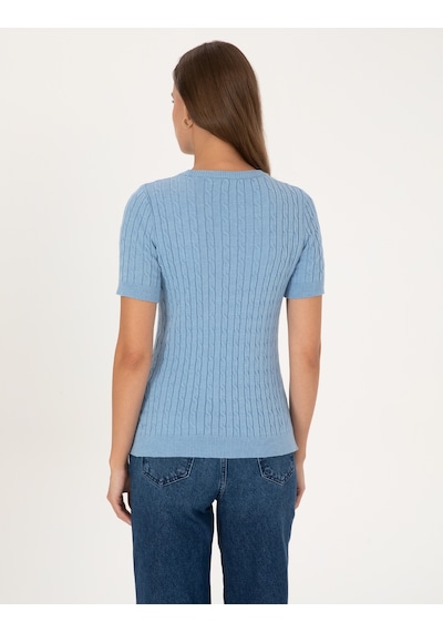 Pierre Cardin Kadın Mavi Kazak /triko 50317063-vr249 Mavi