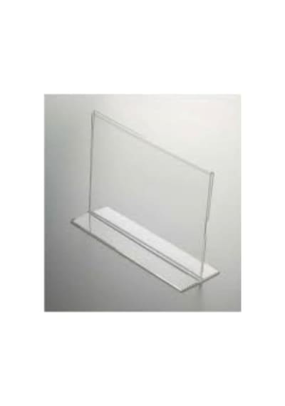 T Tipi Broşürlük Dikey Akrilik Şeffaf 5li Paket Akrilik Şeffaf, A4x210x297mm