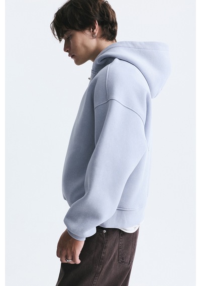 Vamos Boxy Fit Metal Klips Kapama Sweatshirt Bebe Mavi