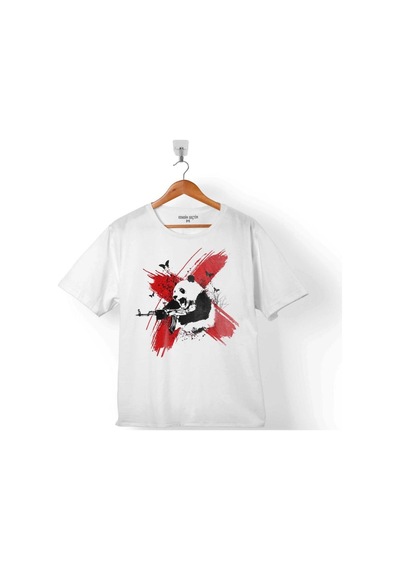 Panda Bear Shoot Savaşcı Kung Fu Kungfu Çocuk Tişört 001