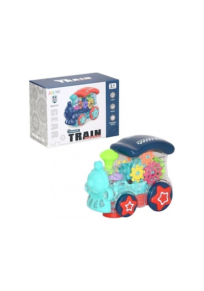 Can Ali Toys Kutuda Pilli Çarp Dön Tren Çok Renkli