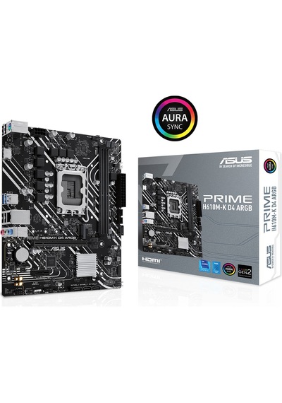 Asus Prıme H610m-k D4 Argb 1700p Ddr4 3200mhz Hdmı M2 Usb3.0 Matx