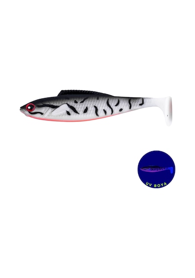 Silikon Sahte Balık - 4,5g 85mm - Fishack Predatorx - Uv Boyalı - Dash
