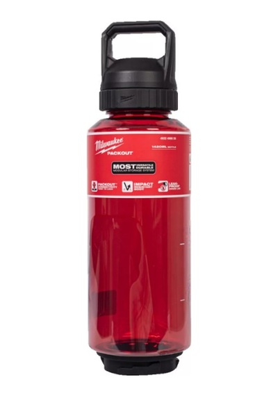 Milwaukee Packout Termos Şişe 1420 Ml Kırmızı Kapaklı 4932498638