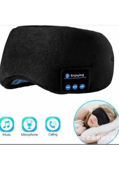 Arpag Import Bluetooth Kulaklıklı Uyku Bandı, Siyah, Yumuşak Polar Ve Spandex, Kablosuz Müzik Dinleme, Yoga Ve Seya Genel