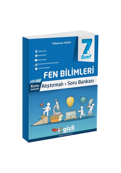 Gizli Yayınları 2025 7. Sınıf Fen Bilimleri Alıştırmalı Soru Bankası