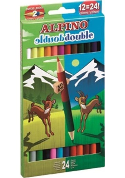Alpino Çift Yönlü 24 Renk Kuru Boya Al-169-0879