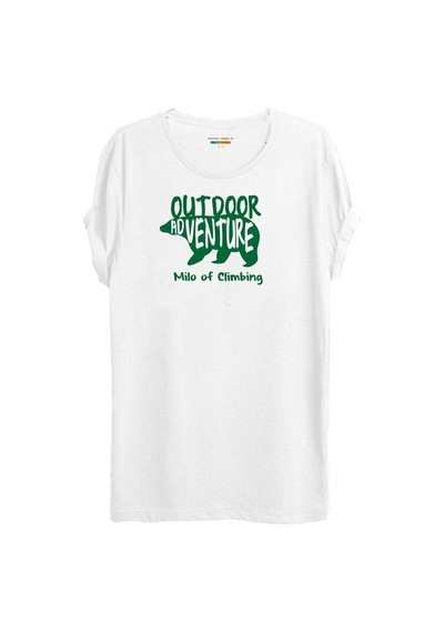 Noıssey Sarı Etiket Stava Kamp Temalı Baskılı T-shirt Cm2020112w Beyaz