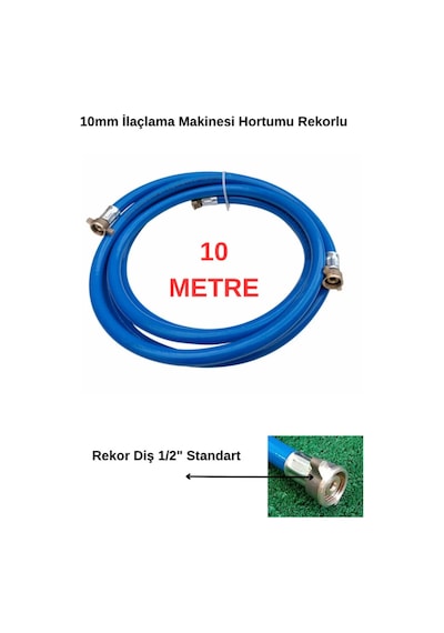 İlaçlama Hortumu 10 Metre - 10mm Hortum - 1/2" Rekorlu Şekilde Gelecektir Diğer